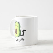 Avocatto Grappige Avocado Cat Pun Koffiemok (Voorkant links)