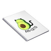 Avocatto Grappige Avocado Kat Stunt  Notitieboek (Rechterzijde)
