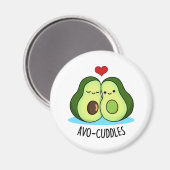 Avocudles Grappige avocado paar pun Magneet (Voorkant / Achterkant)