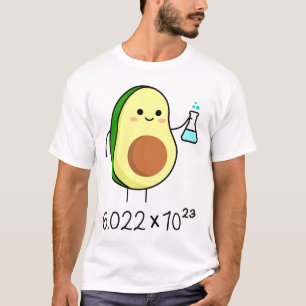 Avogadro's nummer. Cute Avocado Chemist Stick T-shirt