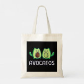 Avogato Avocado Cat Cat Vegan Tote Bag (Achterkant)
