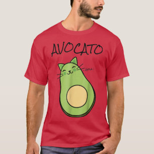 Avogato Avocado Cat Kat Funny Meow Cinco de Mayo T-shirt