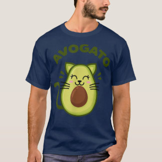 Avogato Cute Kawaii Avocado Cat Mashup Cinco de Ma T-shirt