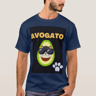 Avogato grappige kat t-shirt