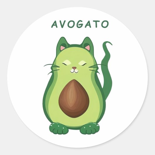 Avogato Ronde Sticker (Voorkant)