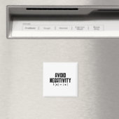 Avoid Negativity Funny Teacher Math Equation Quote Magneet (Insitu (Vaatwasser))
