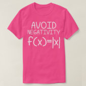 Avoid Negativity Math Equation Funny Teacher Gift T-shirt (Design voorkant)