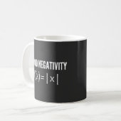 avoid negativity math equation koffiemok (Voorkant links)