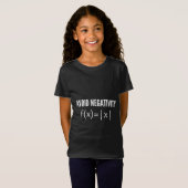 avoid negativity math equation t-shirt (Voorkant volledig)