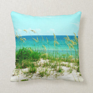 Avoine de mer et coussin dunaire de plage d'herbe