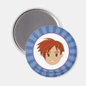 Avoir grandi avec Abbey et Sam Blue Magnet (Sam) (Recto/Verso)