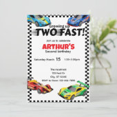 Avoir grandi DEUX FAST anniversaire invitation (Debout devant)