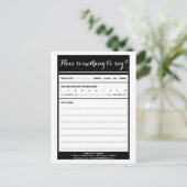 avoir quelque chose à dire carte commentaire (Debout devant)