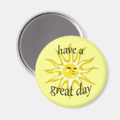 Avoir un grand jour Sunshine Affirmative Magnet (Recto/Verso)