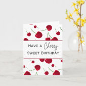 Avoir une Cherry Sweet Anniversaire - Carte de jeu (Fleur jaune)