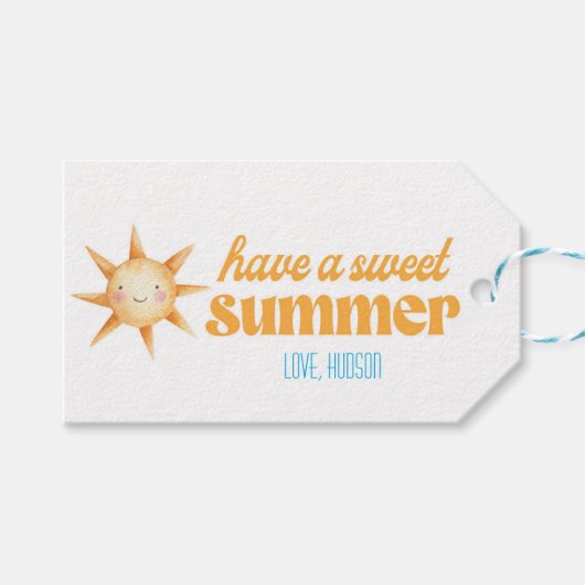 avoir une étiquette cadeau d'été (Devant (Horizontal))