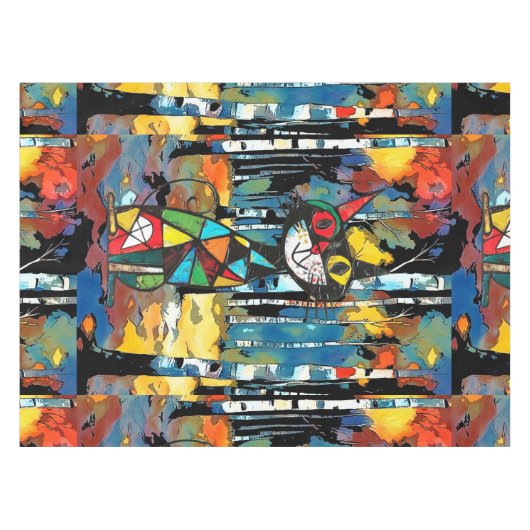 Avoir Une Nappe Abstraite Kinda Day (Devant (Horizontal))