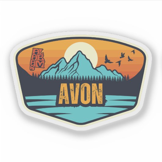 Avon, Alabama Sticker (Voorkant)