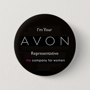 avon badge ronde button 5,7 cm
