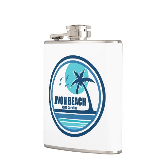 Avon Beach North Carolina Palm Tree Vogels Heupfles (Links)