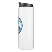 Avon Beach North Carolina Palm Tree Vogels Thermosbeker (Geroteerd rechts)