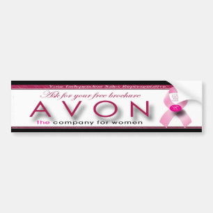 AVON Bumpersticker Vraag om gratis brochure