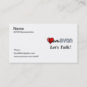 AVON Business Card Visitekaartje