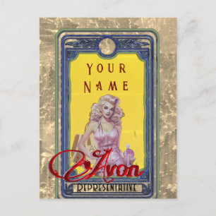 Avon Lady Zakelijke Ansichtkaart Briefkaart