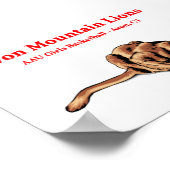 Avon Mountain Lions - Poster du club de basket-bal (Coin)