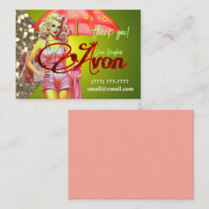 Avon Party Dank u Notitiekaartje