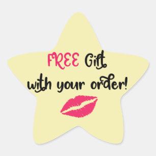 Avon Promotionele, gratis cadeautjes met uw bestel Ster Sticker