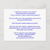 AVON recrutant la carte postale (Devant)