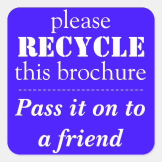 AVON - RECYCLEN u deze brochure Stickers