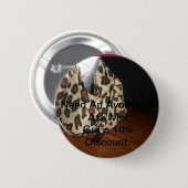 Avon rep-knoopbadge ronde button 5,7 cm (Voorkant /achterkant)