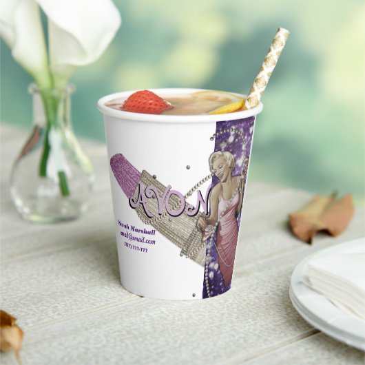 Avon Representative Papieren Bekers (Insitu)