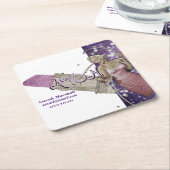 Avon Representative Vierkante Kartonnen Onderzetter (Schuin)