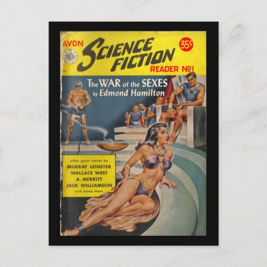 Avon Science Fiction Reader 01 (1951.Avon)_Pulp Ar Briefkaart (Voorkant)