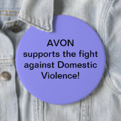Avon steunt de strijd tegen huiselijk geweld ronde button 6,0 cm (In situ)