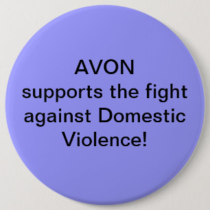 Avon steunt de strijd tegen huiselijk geweld ronde button 6,0 cm