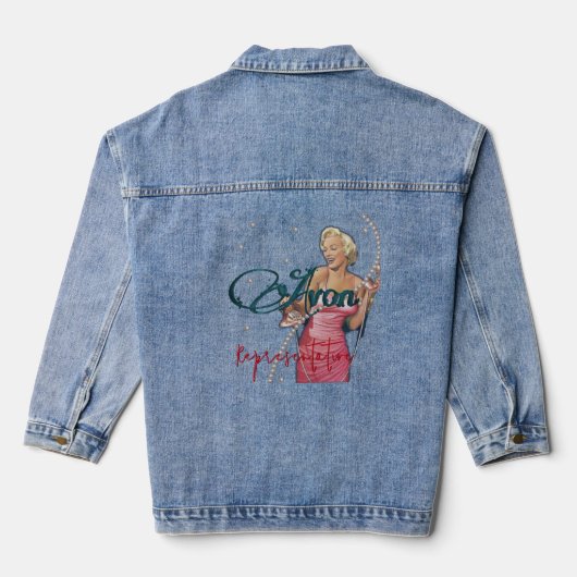 Avon vertegenwoordiger  denim jacket (Achterkant)