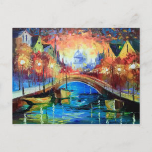 Avond Amsterdam Briefkaart