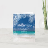 Avond Beach Wedding - Bedankt (Voorkant)