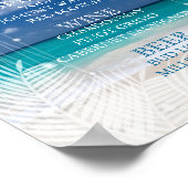 Avond Beach Wedding - Menu Bar Poster (Hoek)