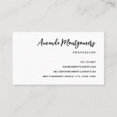 Avond-berg-foto van het meer visitekaartje (Achterkant)