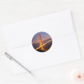 "Avond bij Golden Gate Bridge" stickers (Envelop)