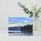 Avond bij het meer van Crescent, Oregon Briefkaart (Staand voorkant)