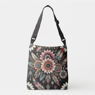 Avond Boho Bloemen Crossbody Tas