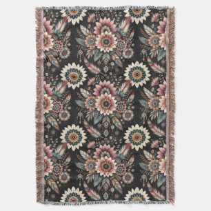 Avond Boho Bloemen Deken