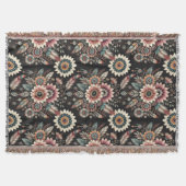 Avond Boho Blooms Deken (Voorkant)