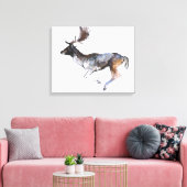 Avond Buck Canvas Afdruk (Insitu (Woonkamer))